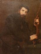 Lorenzo Lotto Portrait of a Crossbowman France oil painting artist